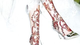 Full foot mehndi design