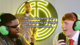 Micah Richards Cant Stop Laughing!  FunFM