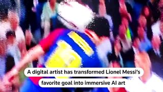 AI Art Recreates Lionel Messi's Iconic Champions League Goal