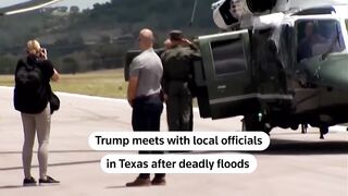 President Trump Assesses Texas Flood Damage with Governor Abbott