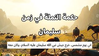 حكمة النملة في زمن سليمان