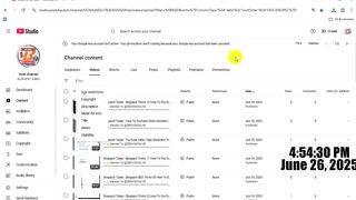 How To YouTube Channel Content Search and Removed from YouTube Channel