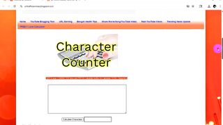 How To Calculate Characters Count on Blogger Website
