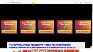 How To Adsterra Direct Link Blogger Ads Script Tricks 07 Tutorial