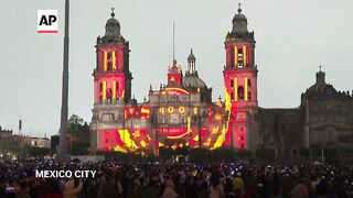 Projection display in Mexico City marks 700th anniversary of founding of