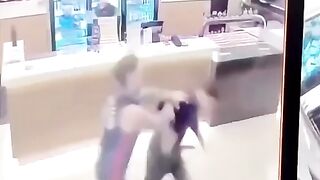 Putting Down an Unruly Customer Goes HILARIOUSLY Wrong!  FunFM