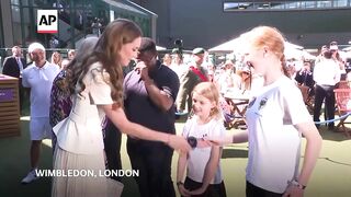 Princess of Wales arrives at Wimbledon for womens