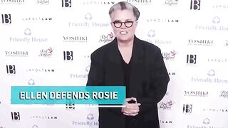 eDeGeneres Defends Rosie ODonnell Against Donald Trump.