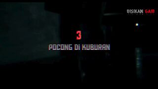 pocong di kuburan