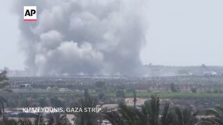 Smoke seen in the Gaza Strip as Israel military operations