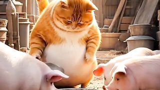 AI Kitty Cat Makes Sausage at Home   Homemade Sausage Recipe  گھر پر ساسیج بنانا سیکھیں