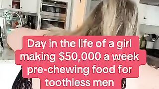 Job to Pre-Chew Food for Toothless Man