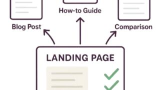 How do you build a content strategy for a startup landing page that gets zero traffic?