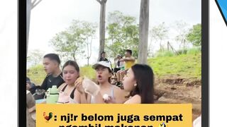 belum juga sempat ngambil makan