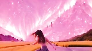 Beautiful girl dance  nature