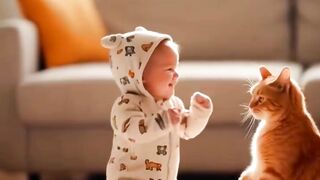 Cat and baby 4