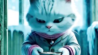 ai artificial cat funny video viral video