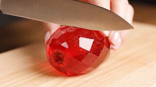 Hypnotic Glass Fruit Slicing  Oddly Satisfying ASMR (No Talking)
