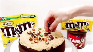 Peanut MMs Drip Cake