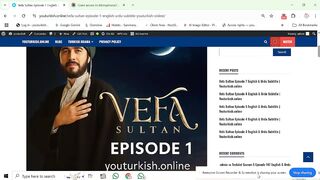 Vefa Sultan Episode 1  English and Urdu Subtitles