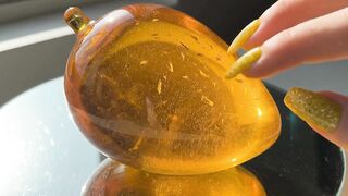 Cutting a Crystal Mango , The Sound Will Blow Your Mind!