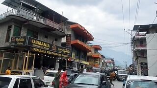 Kalam Main Bazar Experiences Rain  Swat Valley Adventure Tour