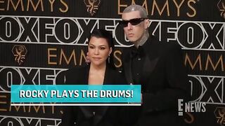 Kourtney Kardashian, Travis Barkers Son Rocky Plays the Drums in New Pic.