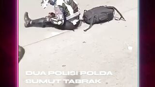 Nenek 70 Tahun  Ditabrak Motor PJR Polisi di Medan