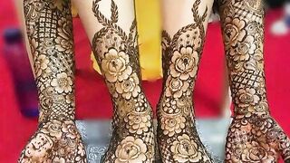 Full foot mehndi design 3