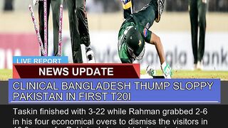 Clinical Bangladesh Thump Sloppy Pakistan in First