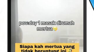 hari pertama masak di rumah mertua