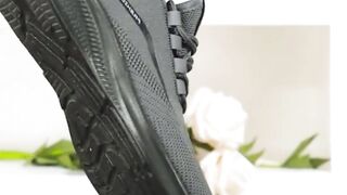 MenS Breathable Black Running Shoes