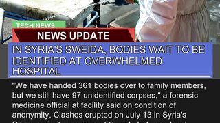 In Syrias Sweida Bodies Wait to Be Identified at