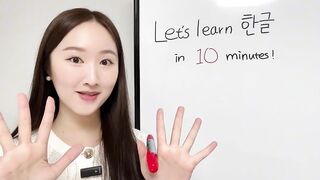 How to Learn and Read the Korean Alphabet (Hangul) in 10 Minutes  Learn Korean for Beginners