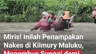 para tenaga kesehatan Puskesmas Kilmury, Kabupaten Seram Bagian Timur (SBT), Maluku, yang harus menghadapi medan ekstrem demi melayani masyarakat.