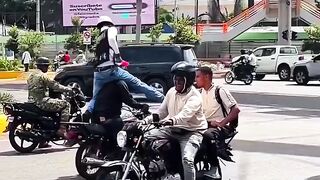 Pelanggar peraturan langsung kena hantam