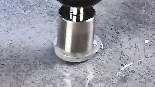 This drilling technique prevents tear-out