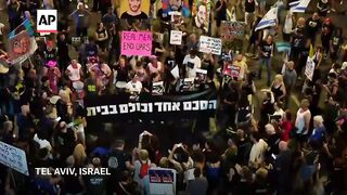 Protesters call for hostage deal during weekly demonstration in