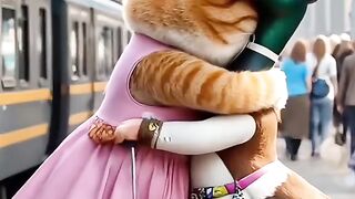 Cat And  Duck