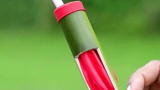 DIY Bamboo Creations with pencil Slingshots