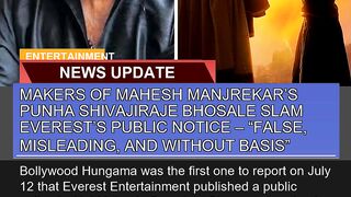 Makers of Mahesh Manjrekars Punha Shivajiraje Bho