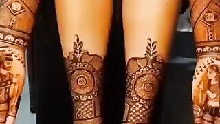 Full foot mehndi design 4