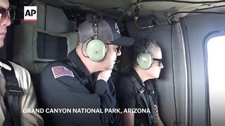 Katie Hobbs tours wildfire destruction along Grand Canyons North