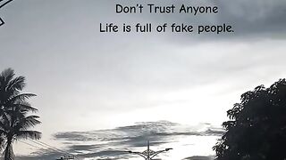 Dont Trust Anyone Life Is full of fake people