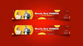 Channel Art Design || Food Banner || Photoshop Tutorial 2022