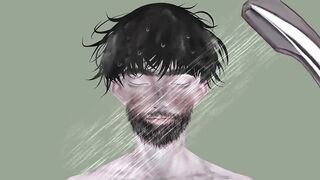 ASMR | homeless man make up animation