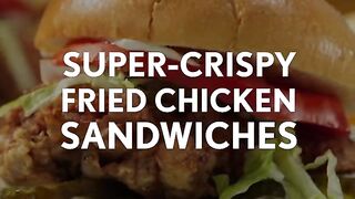 Fry chicken burger