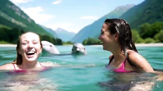 Dolphins wwomens sswimming