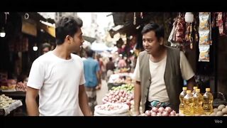 গরমর ছল বজর গয ২ কজ ডট চইল   Funny Village Boy in City Market