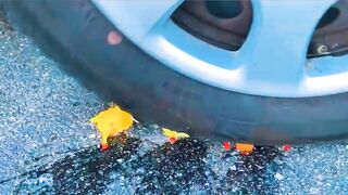 MINI MELANCIA COCA COLA BALLOON VS CARRO, Coca Cola Zero, PowerAde, Fanta, Sprite, Fruko e Mentos